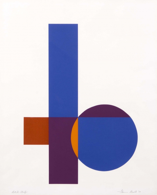 Untitled (Purple, Brown, Blue, Gold) by Florence Arnold