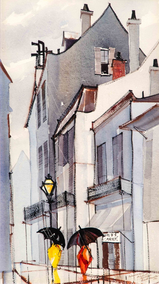 Balconies Along Saint Louis St., Vieux Carre, New Orleans by Frank Hamilton