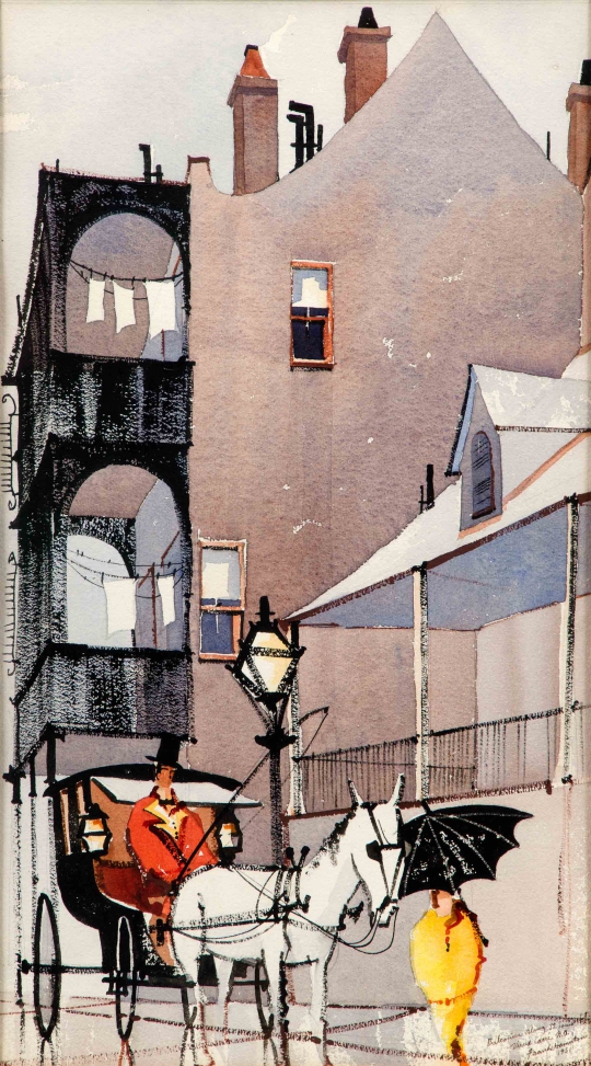 Balconies Along Saint Louis St. New Orleans by Frank Hamilton